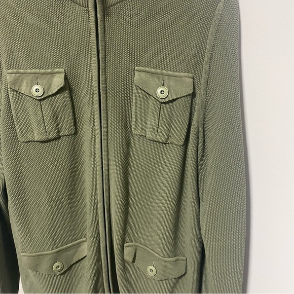 Gran Sasso Military Style Zipper Cardigan - Picture 5 of 7